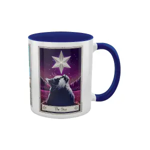 Deadly Tarot The Moon The Sun And The Star Felis Mug White/Blue (One Size)