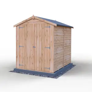 Shire 7x5 Overlap Double Door Shed with Windows