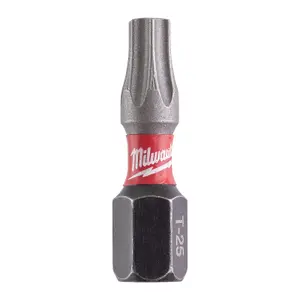 Milwaukee SHOCKWAVE TORX Impact Duty Bits TX25 25mm Pack of 2 4932430879