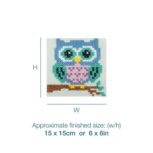 XSTITCH OWL - Counted Cross Stitch Kit: Owl - Trimits