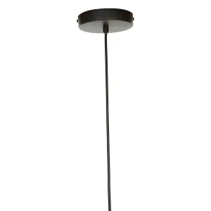 Interiors by Premier Small Leni Black And Gold Pendant Light