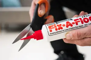 Pack of 2 Fix-A-Floor Squeezy All-In-One Repair Adhesive for Loose, Hollow and Creaky Tiles, Wood, LVT, LVP and Laminate flooring