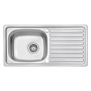 JASSFERRY Stainless Steel Kitchen Sink Single 1 One Bowl Reversible