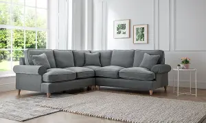 Sofas Express Mumbles Charcoal Grey Scroll Manhattan 2 Seater Sofa