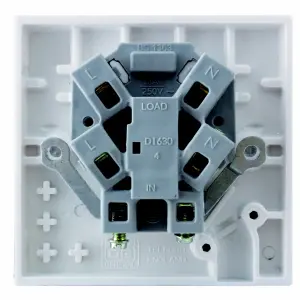 BG 13A 1 gang 1 way Raised square profile Unswitched Fused connection unit