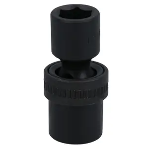 15mm 1/2in Drive Universal Swivel Wobble Metric Impact Shallow Socket 6 Point