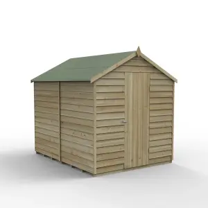 8x6 Wooden Overlap Apex Shed - No Window