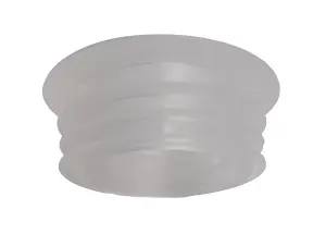 Universal Clear Flush Pipe Inlet Pan Connector - Flush Cone, Flush Pipe Connector Seal, Toilet Cone Washer for Secure and Leak-Fre