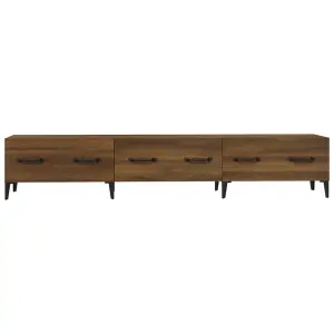 vidaXL TV Cabinet Brown Oak 150x34,5x30 cm Engineered Wood