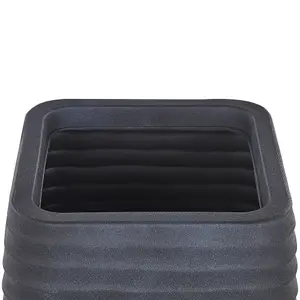 Plant Pot PARIKIA Synthetic Material Black