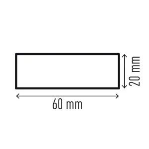 Durable Adhesive Warning Surface Impact Protection Profiles S20 - 1 Metre