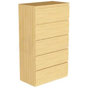 Vida Designs Denver Pine 5 Drawer Chest (H)1120mm (W)700mm (D)400mm