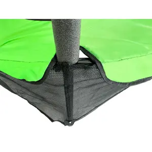 Galactica Mini Trampoline 4.5FT 55inch with Safety Net Enclosure Indoor Outdoor Children Activity Junior Trampoline Green