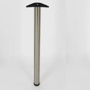 Newtech Chrome Worktop & Table Support Leg 870mm x 60mm