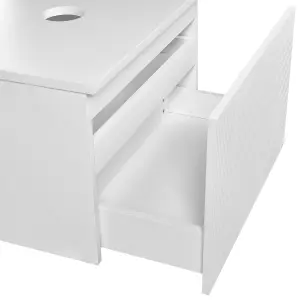 Bathroom Wall Mounted Cabinet 60 x 52 cm White ALZIRA