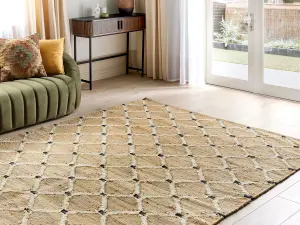 Jute Area Rug 200 x 300 cm Beige KALEKOY