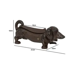 Woodside Cast Iron Sausage Dog Boot Scraper