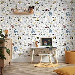 Fun At The Farm Wallpaper In Multicoloured