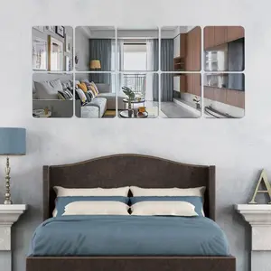 High Definition Acrylic Mirror Sticker 10pcs