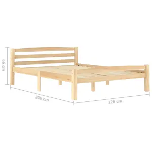 Berkfield Bed Frame Solid Pinewood 120x200 cm