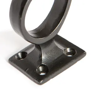 Hammer & Tongs - Square Back Hat & Coat Hook - W35mm x H80mm - Black