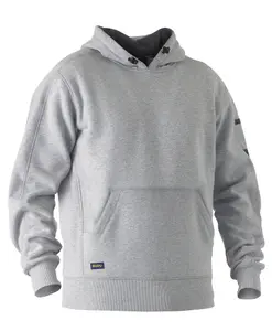 BISLEY WORKWEAR WORK FLEECE HOODIE CHARCOAL S