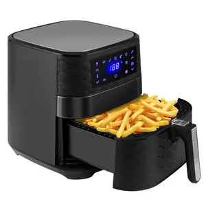 5.5 L Family Digital Touchscreen Air Fryer Black