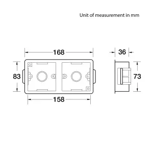 Appleby 35mm Double Dry lining box