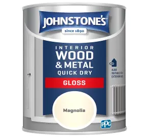 Johnstone's Quick Dry Gloss Magnolia 750ml