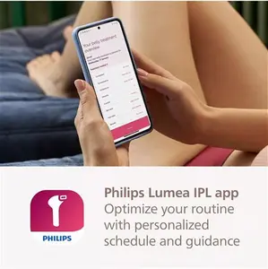 Philips Lumea BRI955/01 9000 Series IPL Hair Removal Device With 3 Attachments For Body, Face & Precision Areas, White