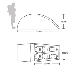 Berghaus Cairngorm 2 Man Tent for Camping