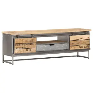 Berkfield TV Cabinet 120x30x40 cm Solid Mango Wood