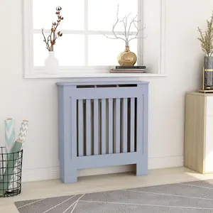 Sturdy and Durable MDF Radiator Cover Grey 78 cm