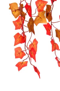 Best Artificial 100cm Two Tone Autumn English Trailing Ivy Halloween Garland - TI15