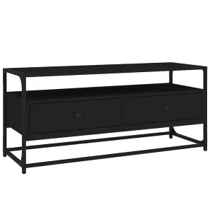 Berkfield TV Cabinet Black 100x35x45 cm Engineered Wood