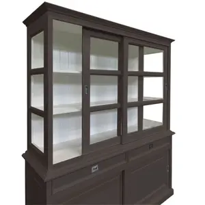 Stiles Display Cabinet Beige/Grey