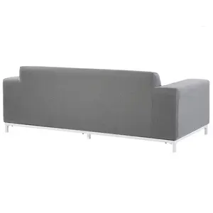 Outdoor Upholstered Sofa Garden Sofa ROVIGO Polyester Grey 3 Seater