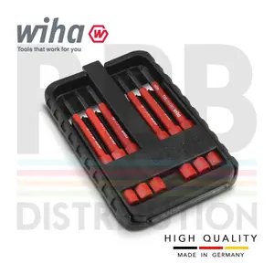 Wiha SlimBits Torx Screwdriver Bits Set Box T6 To T15 7pcs VDE Electrician 43154