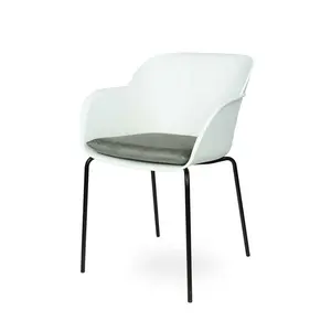 Liara Dining Chair Charcoal / Black