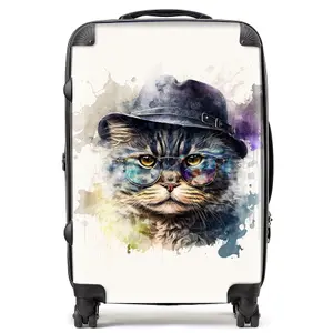 Selkirk Rex Cat Splashart Suitcase - Medium