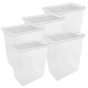 1 x 55 Litre Multipurpose Plastic Storage Container Useful Box Complete With Lid