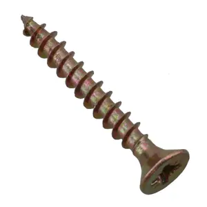 4mm x 30mm Countersunk Wood Chipboard Screw Fasteners PZ2 Drive 28pc