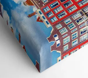 Tightly Packed Houses Canvas Print Wall Art - Medium 20 x 32 Inches