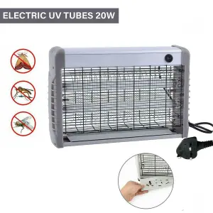 2 X 10W Electrical Insect Killer White Bug Fly Mosquito Zapper Commercial Industrial Home Kitchen