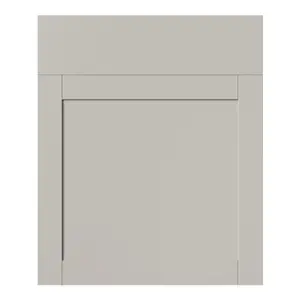 GoodHome Ashmead Matt pebble Shaker Drawerline Cabinet door (W)600mm (H)715mm (T)16mm