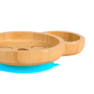 Tiny Dining - Children's Bamboo Suction Koala Plate - Blue