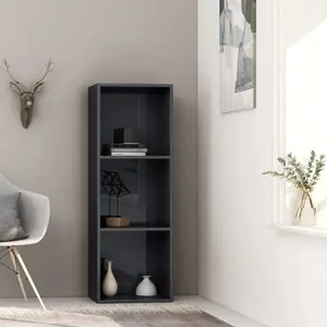 Attwood Bookcase Sonoma Oak/White / 114cm H x 40cm W x 30cm D