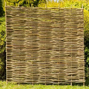 Hazel Hurdle Fence Panel Premium Woven Wattle Weave 6ft x 6ft