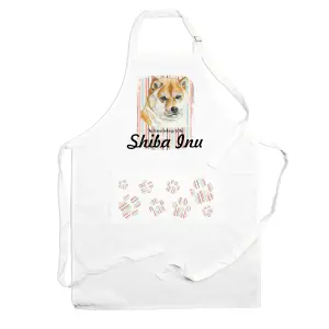 Purely Home Shiba Inu Apron - Novelty Kitchen Gift for Dog Lovers