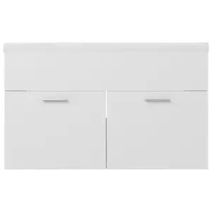 Saona 800mm Single Bathroom Vanity with Integrated Ceramic Basin White